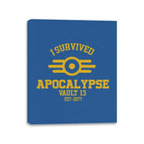 I Survived Apocalypse - Canvas Wraps Canvas Wraps RIPT Apparel 11x14 / Royal
