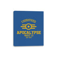 I Survived Apocalypse - Canvas Wraps Canvas Wraps RIPT Apparel 8x10 / Royal
