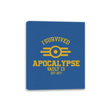 I Survived Apocalypse - Canvas Wraps Canvas Wraps RIPT Apparel 8x10 / Royal