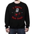 I Survived Black Knight - Crew Neck Sweatshirt Crew Neck Sweatshirt RIPT Apparel Small / Black