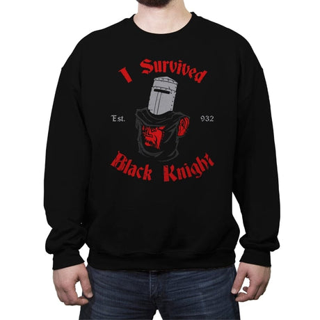 I Survived Black Knight - Crew Neck Sweatshirt Crew Neck Sweatshirt RIPT Apparel Small / Black