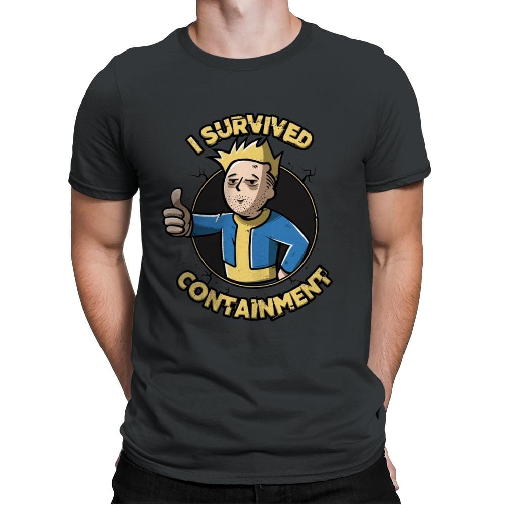I Survived Containment - Mens Premium T-Shirts RIPT Apparel Small / Heavy Metal