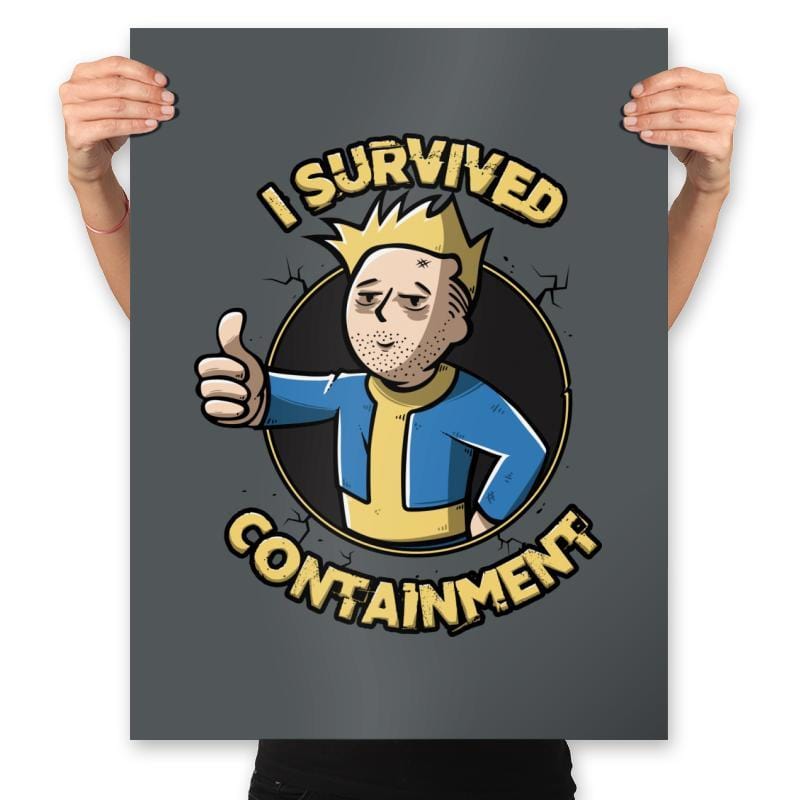 I Survived Containment - Prints Posters RIPT Apparel 18x24 / Charcoal