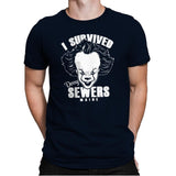 I Survived Derry Sewers - Mens Premium T-Shirts RIPT Apparel Small / Midnight Navy