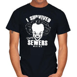 I Survived Derry Sewers - Mens T-Shirts RIPT Apparel Small / Black