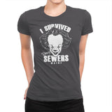 I Survived Derry Sewers - Womens Premium T-Shirts RIPT Apparel Small / Heavy Metal