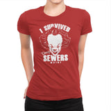 I Survived Derry Sewers - Womens Premium T-Shirts RIPT Apparel Small / Red