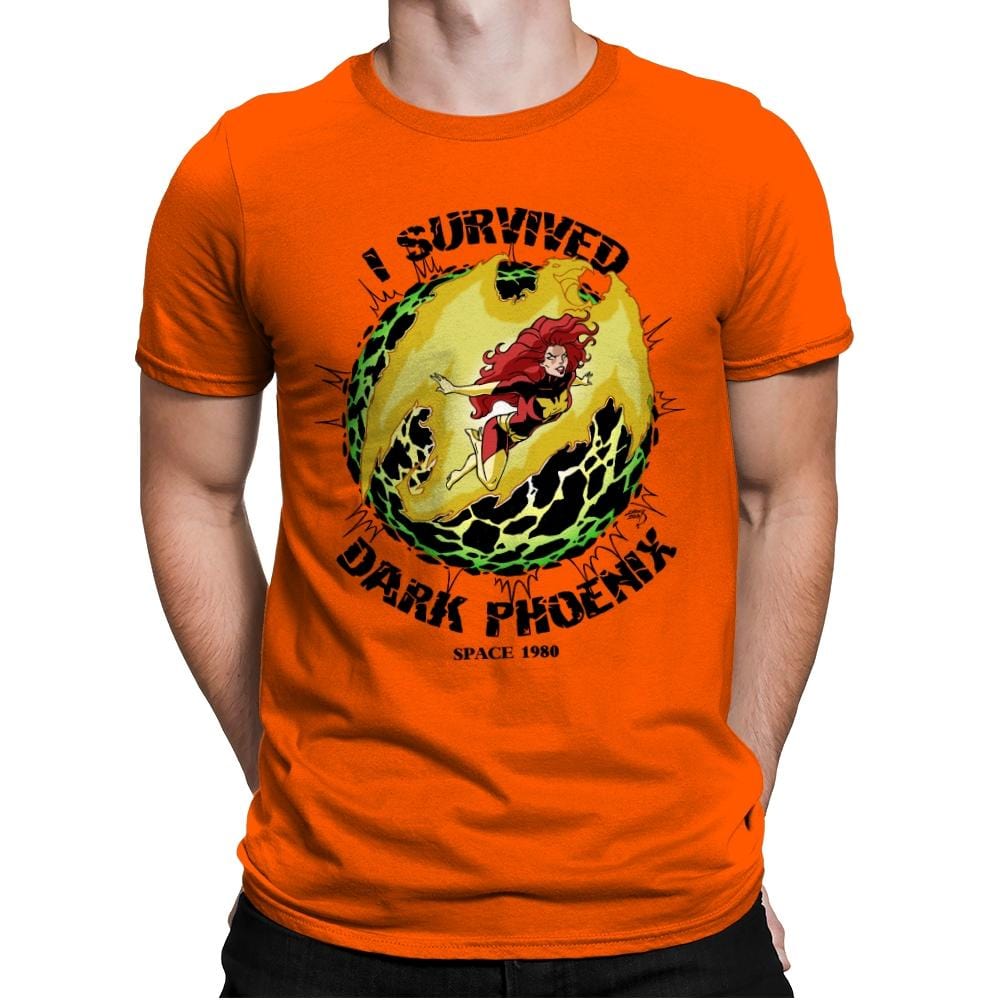 I Survived It - Anytime - Mens Premium T-Shirts RIPT Apparel Small / Classic Orange