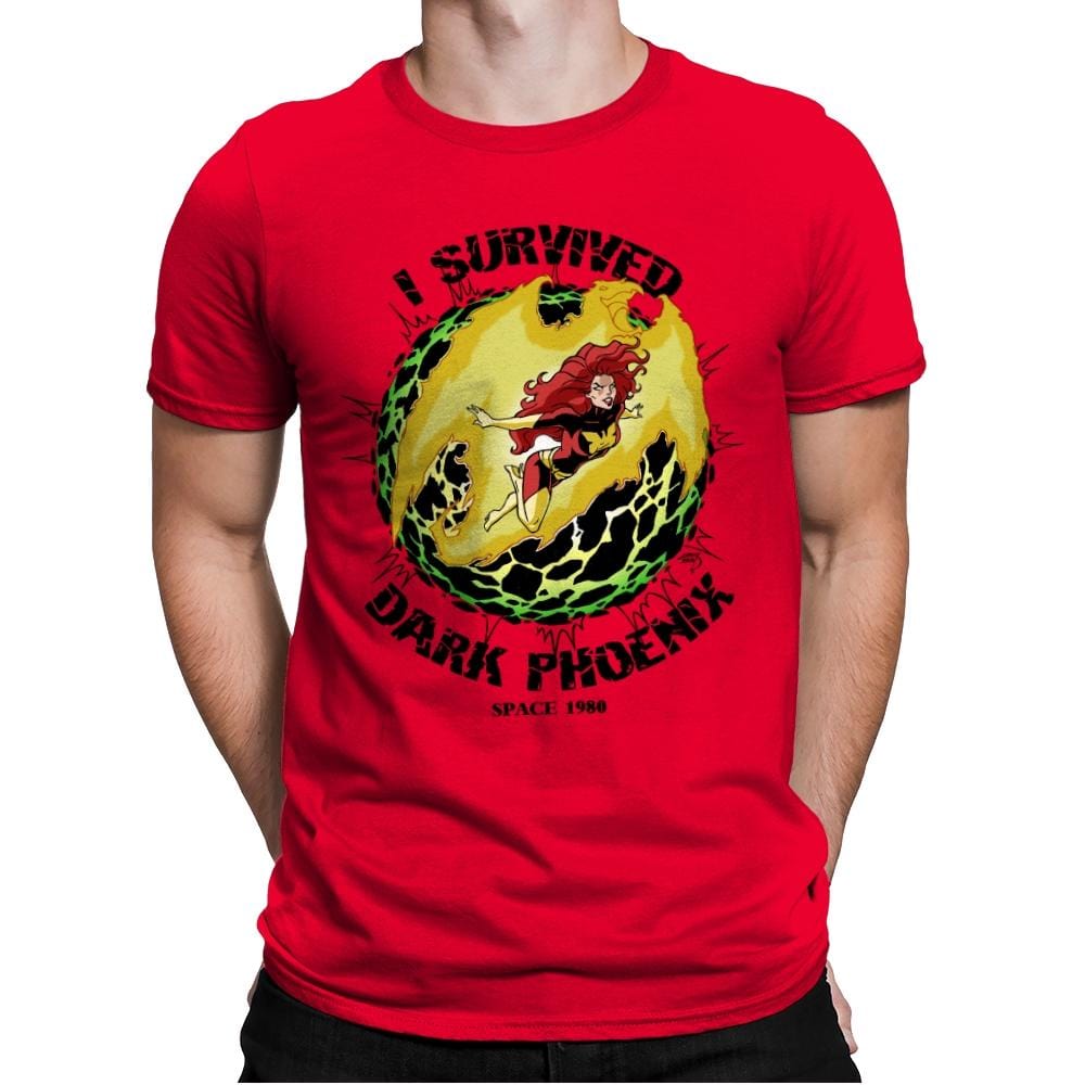 I Survived It - Anytime - Mens Premium T-Shirts RIPT Apparel Small / Red