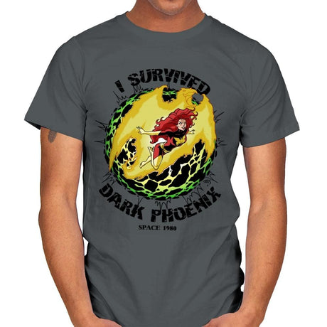 I Survived It - Anytime - Mens T-Shirts RIPT Apparel Small / Charcoal