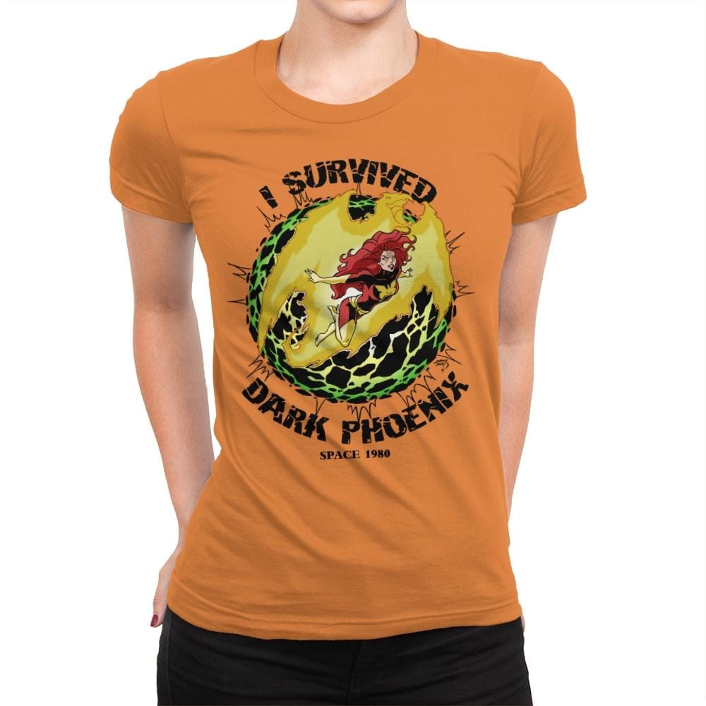 I Survived It - Anytime - Womens Premium T-Shirts RIPT Apparel Small / Classic Orange