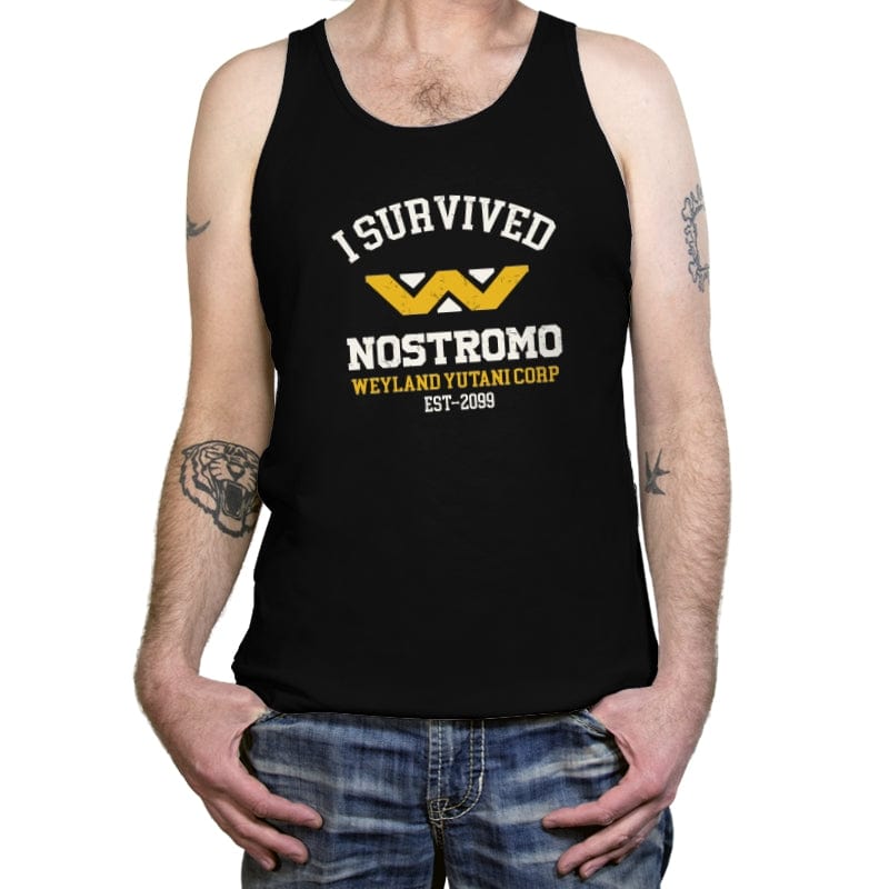 I Survived Nostromo - Tanktop Tanktop RIPT Apparel X-Small / Black