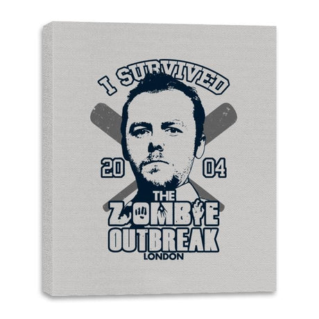 I Survived The Zombie Outbreak - Anytime - Canvas Wraps Canvas Wraps RIPT Apparel