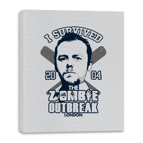 I Survived The Zombie Outbreak - Anytime - Canvas Wraps Canvas Wraps RIPT Apparel 16x20 / Silver