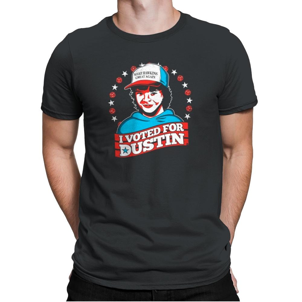 I Voted for Dustin Exclusive - Mens Premium T-Shirts RIPT Apparel Small / Heavy Metal