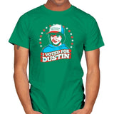 I Voted for Dustin Exclusive - Mens T-Shirts RIPT Apparel Small / Kelly Green
