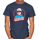 I Voted for Dustin Exclusive - Mens T-Shirts RIPT Apparel Small / Navy