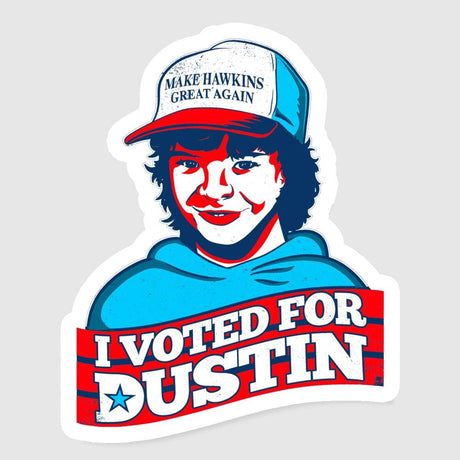I Voted For Dustin Exclusive - Sticker Stickers RIPT Apparel Sticker