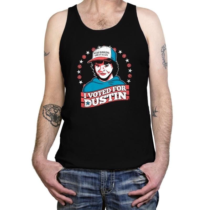 I Voted for Dustin Exclusive - Tanktop Tanktop RIPT Apparel X-Small / Black