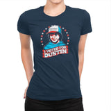 I Voted for Dustin Exclusive - Womens Premium T-Shirts RIPT Apparel Small / Midnight Navy