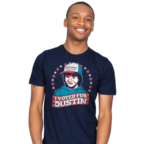 I Voted for Dustin - Mens T-Shirts RIPT Apparel