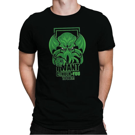 I Want Cthulh-YOU - Mens Premium T-Shirts RIPT Apparel Small / Black