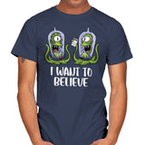 I Want to Believe in the Lottery - Mens T-Shirts RIPT Apparel Small / Navy