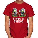 I Want to Believe in the Lottery - Mens T-Shirts RIPT Apparel Small / Red