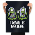I Want to Believe in the Lottery - Prints Posters RIPT Apparel 18x24 / Black