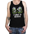 I Want to Believe in the Lottery - Tanktop Tanktop RIPT Apparel X-Small / Black
