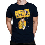 I Want To Believe! - Mens Premium T-Shirts RIPT Apparel Small / Midnight Navy