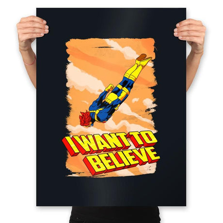 I want to Believe - Prints Posters RIPT Apparel 18x24 / Black