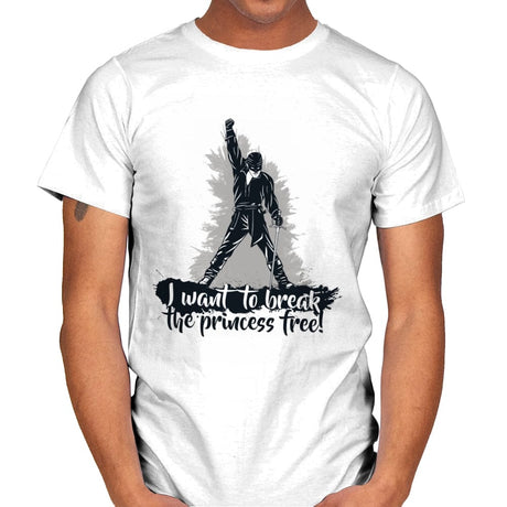 I Want to Break the Princess Free - Mens T-Shirts RIPT Apparel Small / White