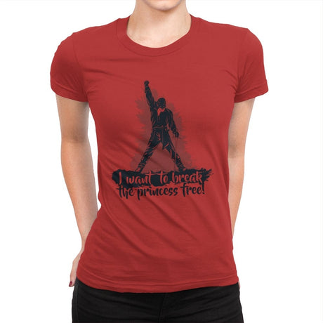 I Want to Break the Princess Free - Womens Premium T-Shirts RIPT Apparel Small / Red