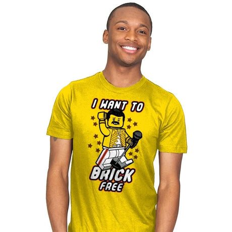 I want to brick free - Mens T-Shirts RIPT Apparel