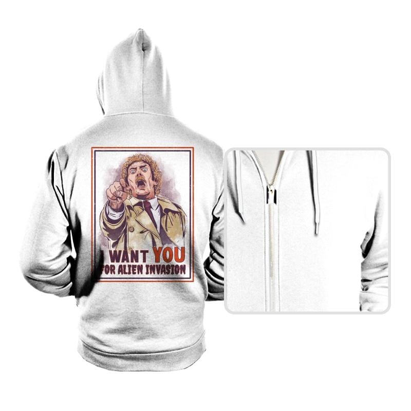 I Want You for Alien Invasion - Hoodies Hoodies RIPT Apparel Small / White