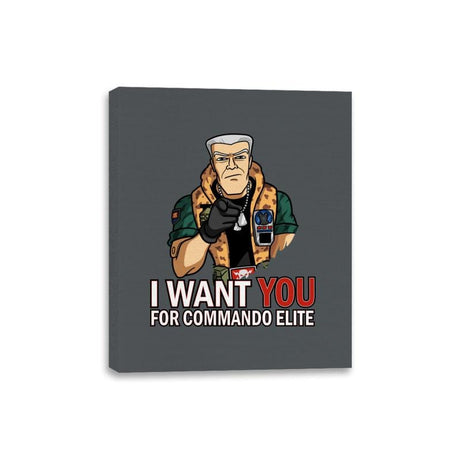 I want you for Commando Elite - Canvas Wraps Canvas Wraps RIPT Apparel 8x10 / Charcoal