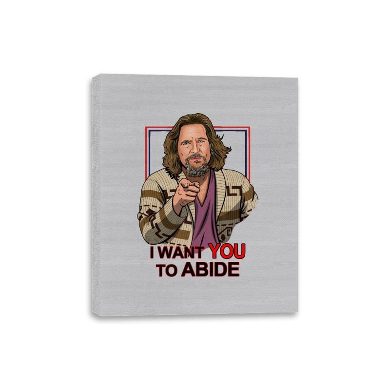 I Want You To Abide - Canvas Wraps Canvas Wraps RIPT Apparel 8x10 / Heather