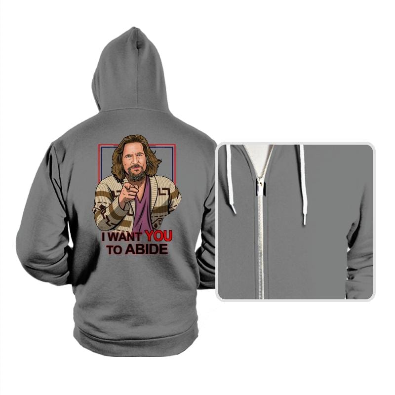 I Want You To Abide - Hoodies Hoodies RIPT Apparel Small / Athletic Heather
