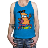 I Want You To PARTY! - Tanktop Tanktop RIPT Apparel X-Small / Teal