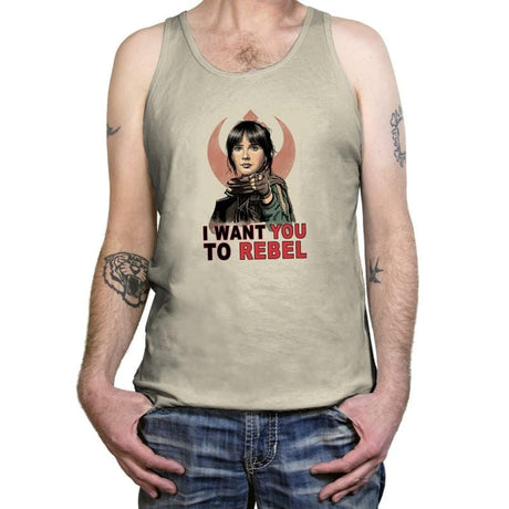 I Want You To Rebel - Tanktop Tanktop RIPT Apparel