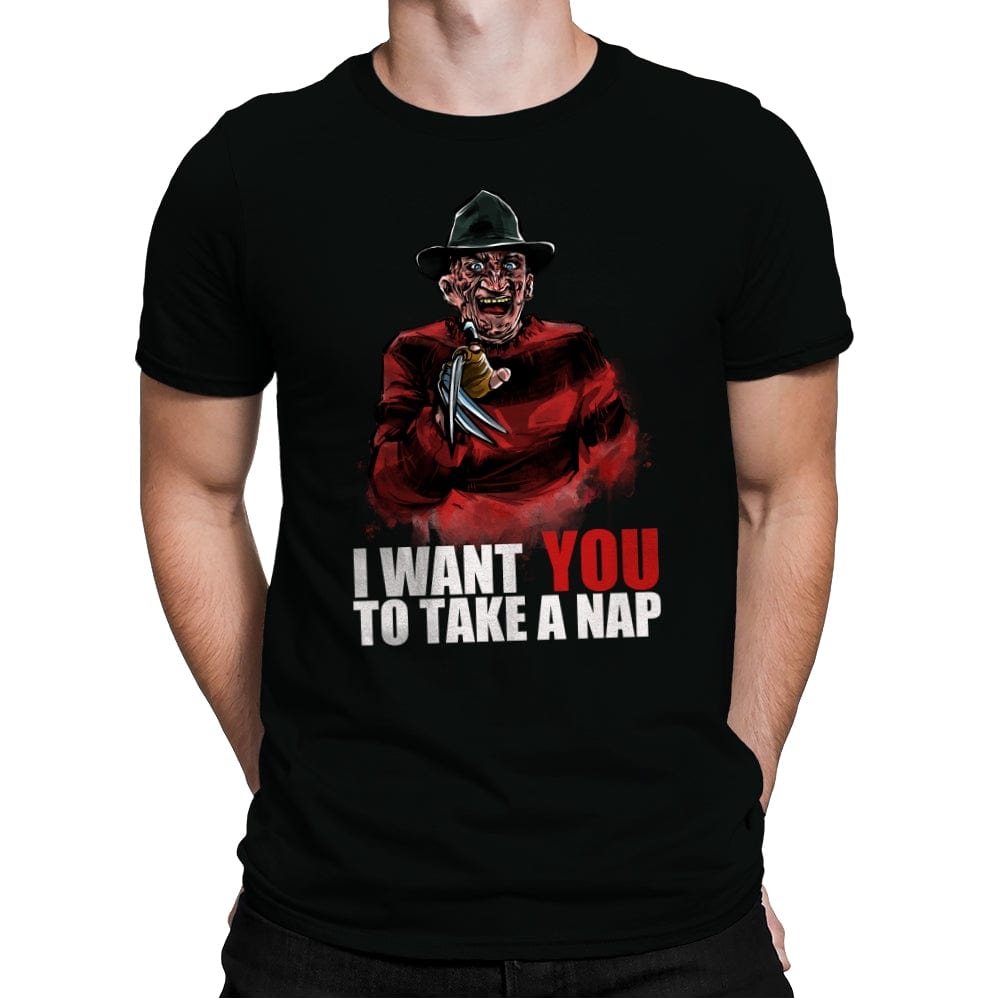 I Want You to Take a Nap - Mens Premium T-Shirts RIPT Apparel Small / Black