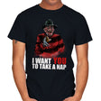 I Want You to Take a Nap - Mens T-Shirts RIPT Apparel Small / Black