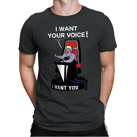 I Want Your Voice Now! - Raffitees - Mens Premium T-Shirts RIPT Apparel Small / Heavy Metal