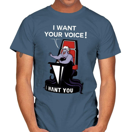 I Want Your Voice Now! - Raffitees - Mens T-Shirts RIPT Apparel Small / Indigo Blue