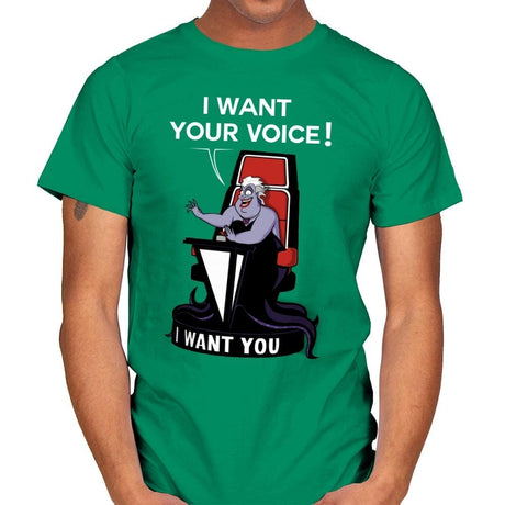 I Want Your Voice Now! - Raffitees - Mens T-Shirts RIPT Apparel Small / Kelly Green