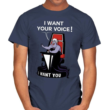 I Want Your Voice Now! - Raffitees - Mens T-Shirts RIPT Apparel Small / Navy