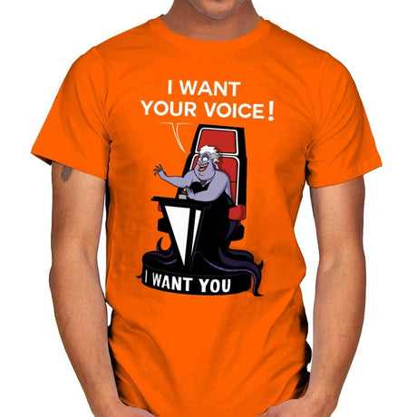 I Want Your Voice Now! - Raffitees - Mens T-Shirts RIPT Apparel Small / Orange