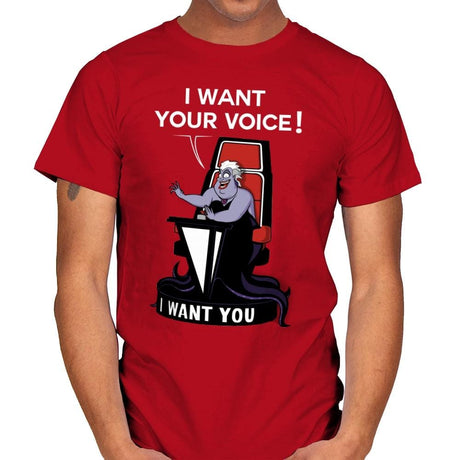 I Want Your Voice Now! - Raffitees - Mens T-Shirts RIPT Apparel Small / Red