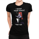 I Want Your Voice Now! - Raffitees - Womens Premium T-Shirts RIPT Apparel Small / Indigo